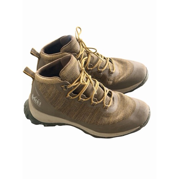 REI Co-Op Flash Hydrowall Waterproof Hiking Bark/Moss Boots Men’s Size 9 main image 5